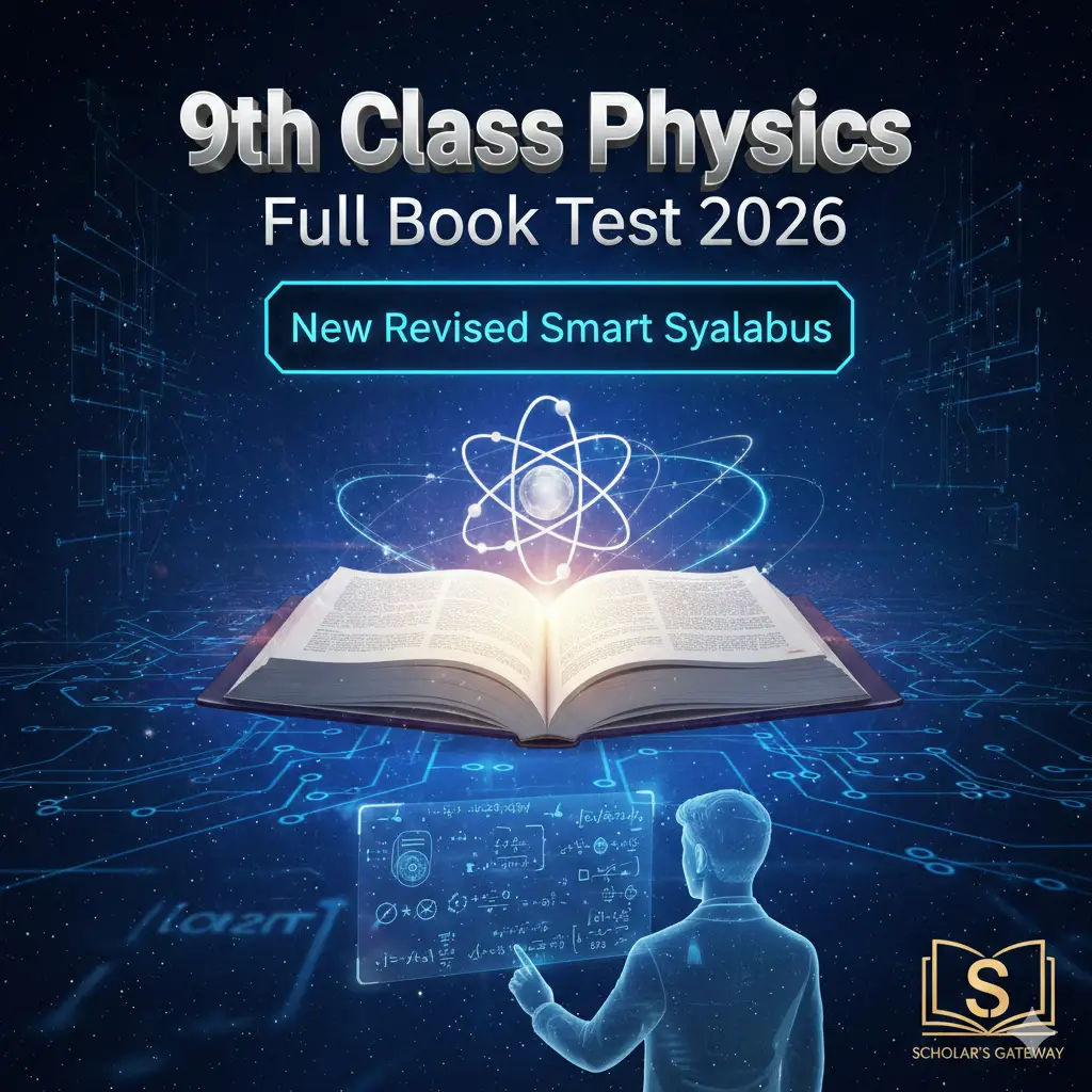 9th Class Physics Full Book Test 2026: New Revised Smart Syllabus
